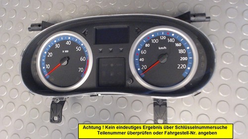 Tachoeinheit renault clio 2 - tachoeinheit,